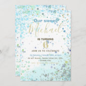 Invitation à la fête d'anniversaire du garçon colo (Devant / Derrière)