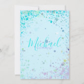 Invitation à la fête d'anniversaire du garçon colo (Dos)