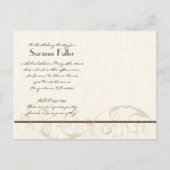 Invitation à la fête d'anniversaire du gâteau au c (Dos)