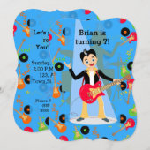 Invitation à la fête d'anniversaire du guitariste (Devant / Derrière)