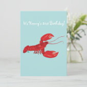 Invitation à la fête d'anniversaire du homard (Debout devant)
