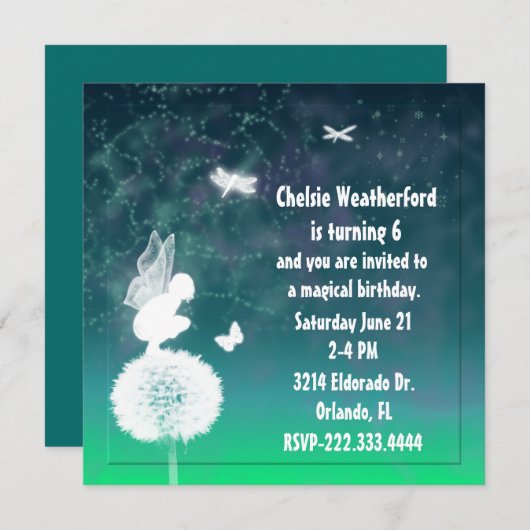 Invitation à la fête d'anniversaire du Imaginaire (Devant / Derrière)