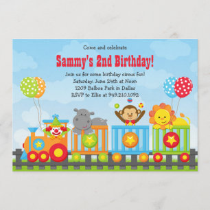 Invitation à la fête d'anniversaire du Kids Circus