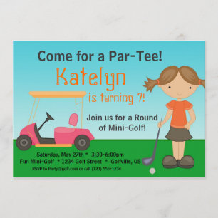 Invitation à la fête d'anniversaire du Little Girl