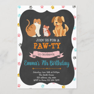 Invitation à la fête d'anniversaire du magasin pou