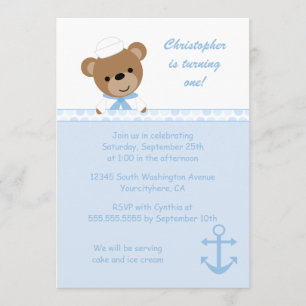 Invitation à la fête d'anniversaire du marin de l'