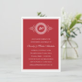 Invitation à la fête d'anniversaire du médaillon (Debout devant)