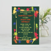 Invitation à la fête d'anniversaire du Paintball (Debout devant)