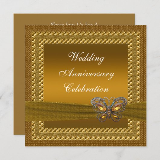 Invitation à la fête d'anniversaire du Papillon d' (Devant / Derrière)