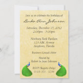 Invitation à la fête d'anniversaire du paquebot in (Dos)