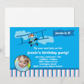 Invitation à la fête d'anniversaire du pilote d'av (Devant / Derrière)