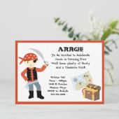 Invitation à la fête d'anniversaire du Pirate (Debout devant)