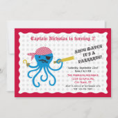 Invitation à la fête d'anniversaire du Pirate Octo (Devant)
