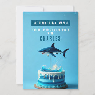 Invitation à la fête d'anniversaire du requin - Oc