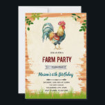 Invitation à la fête d'anniversaire du Rooster<br><div class="desc">Mention spéciale au thème du poulet de la ferme</div>