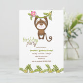 Invitation à la fête d'anniversaire du singe (Debout devant)