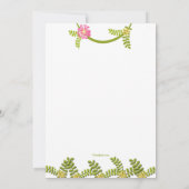 Invitation à la fête d'anniversaire du singe (Dos)