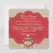 Invitation à la fête d'anniversaire du singe de ré (Devant)