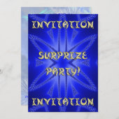 Invitation à la fête d'anniversaire du surprix (Devant / Derrière)