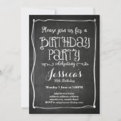 invitation à la fête d'anniversaire du tableau (Devant)