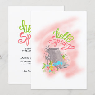 Invitation à la fête d'anniversaire du thé de prin