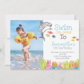 Invitation à la fête d'anniversaire du thème du re (Devant)