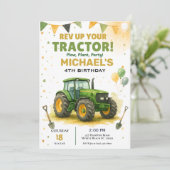 Invitation à la fête d'anniversaire du tracteur (Debout devant)