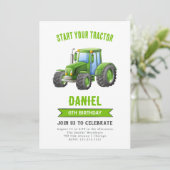 Invitation à la fête d'anniversaire du tracteur (Debout devant)