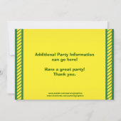 Invitation à la fête d'anniversaire du tracteur, q (Dos)