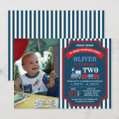 Invitation à la fête d'anniversaire du train (Devant / Derrière)