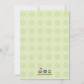 Invitation à la fête d'anniversaire du train (Dos)