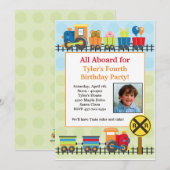 Invitation à la fête d'anniversaire du train (Devant / Derrière)