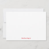 Invitation à la fête d'anniversaire du train (Dos)