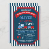 Invitation à la fête d'anniversaire du train (Devant / Derrière)