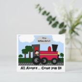 Invitation à la fête d'anniversaire du train (chev (Debout devant)