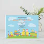 Invitation à la fête d'anniversaire du train pour (Debout devant)