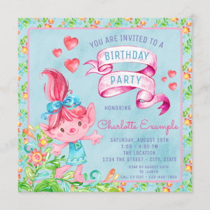 Invitation à la fête d'anniversaire du Troll de Co