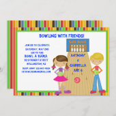 Invitation à la fête d'anniversaire du Twin Bowlin (Devant / Derrière)