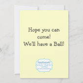 Invitation à la fête d'anniversaire du Twin Girl G (Dos)