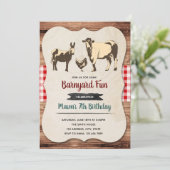 Invitation à la fête d'anniversaire du zoo (Debout devant)
