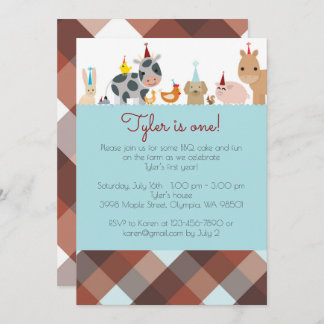 Invitation à la fête d'anniversaire d'un animal de