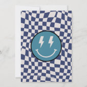 Invitation à la fête d'anniversaire d'un garçon he (Dos)