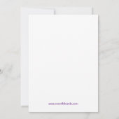 Invitation à la fête d'anniversaire d'un scientifi (Dos)