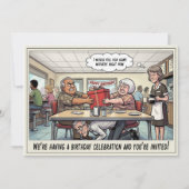 Invitation à la fête d'anniversaire d'une personne (Devant)