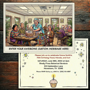 Invitation à la fête d'anniversaire d'une personne