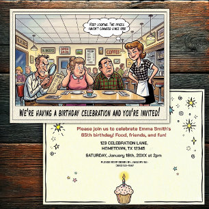 Invitation à la fête d'anniversaire d'une personne