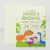 Invitation à la fête d'anniversaire écolière (Devant / Derrière)