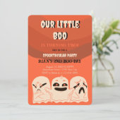 Invitation à la fête d'anniversaire éffrayante (Debout devant)