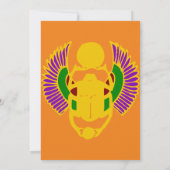 Invitation à la fête d'anniversaire égyptienne (Dos)