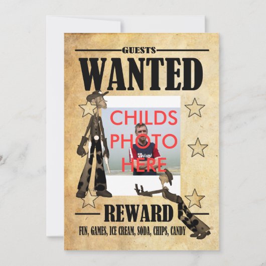 Invitation à la fête d'anniversaire Enfants Carte (Devant)